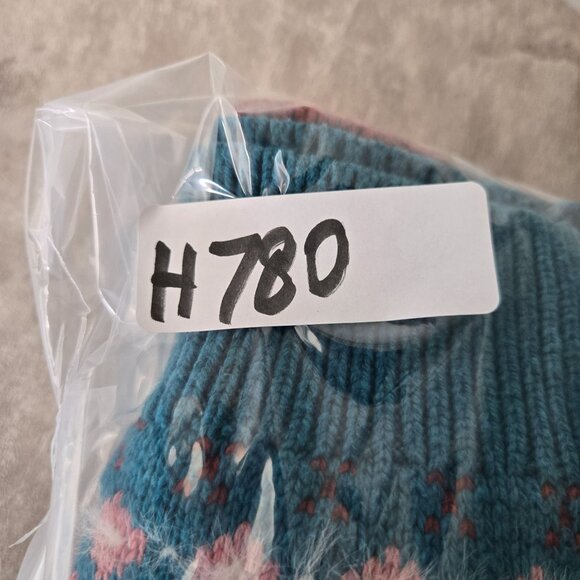 Sundance Fair Isle Henley Sweater S Blue Wool Blend Boho Cottage Cozy Pullover - Picture 13 of 13